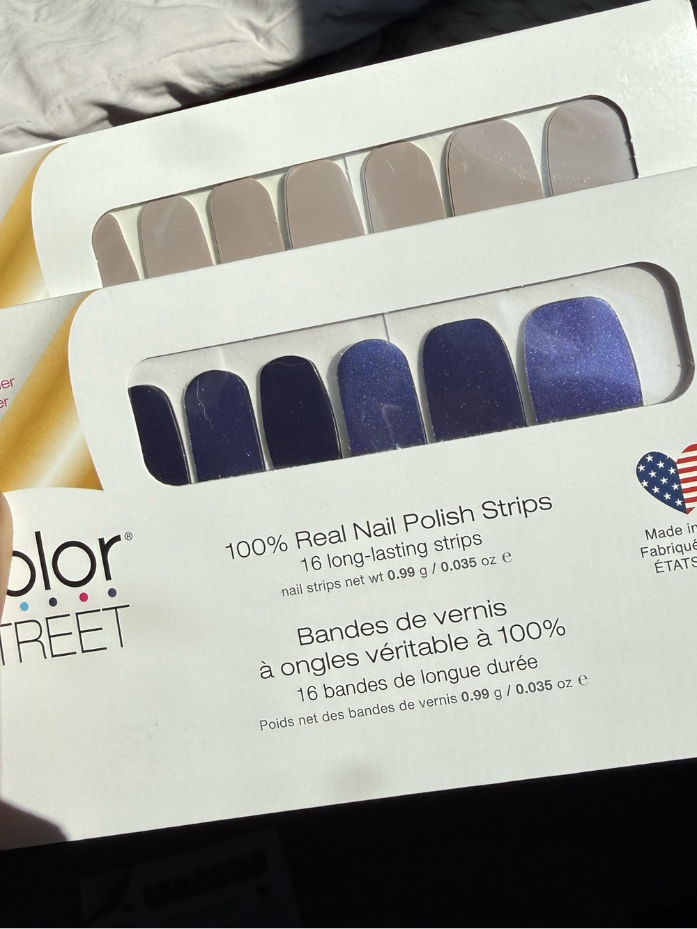 Color Street Amethyst Mist & Amazing Greige